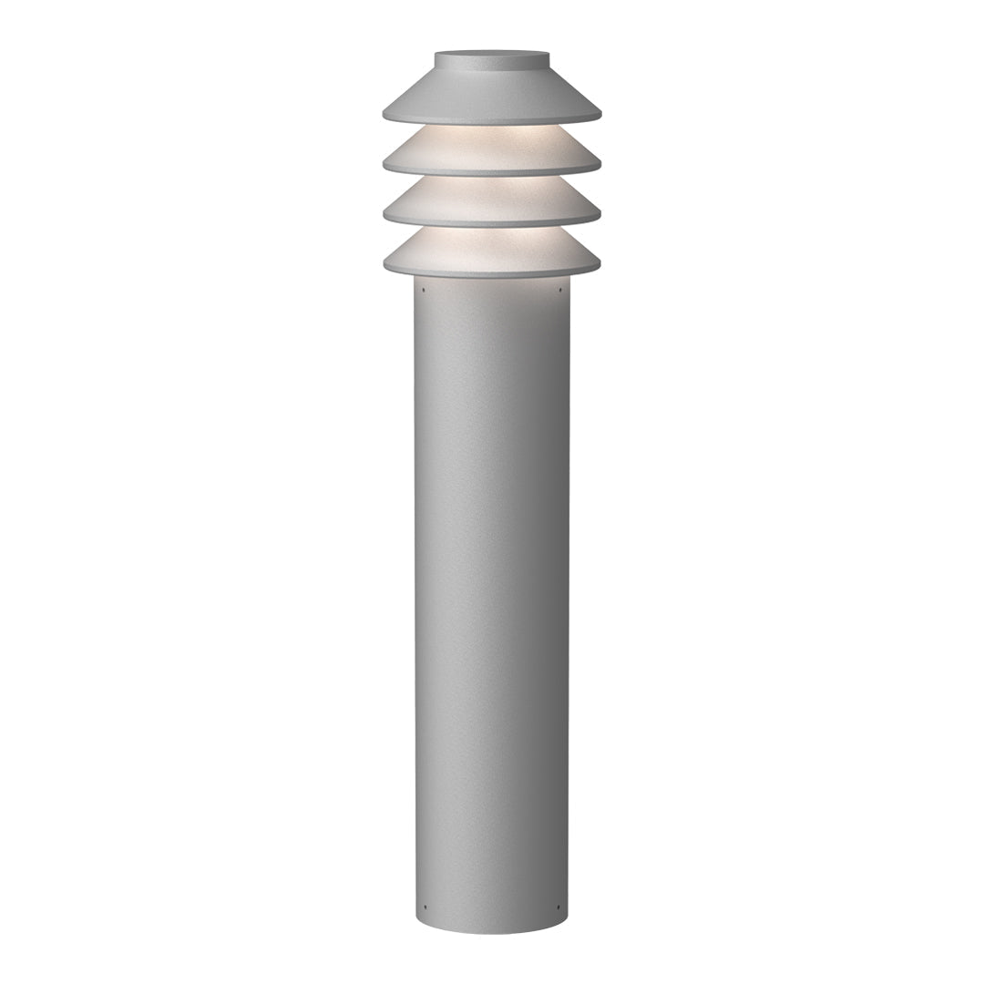 Bysted Outdoor Garden Bollard Light - Durable Solar LED Landscape Lighting for Pathways, Driveways, and Yards | Perfect for Home, Patio, and Commercial Use