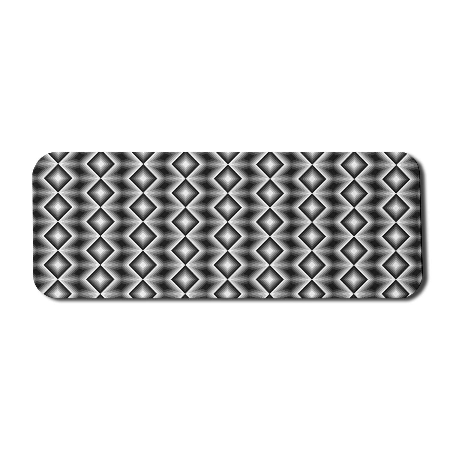 Ambesonne Abstract Diamond Pattern Mouse Pad - Non-Slip Rubber Gaming Mousepad (31