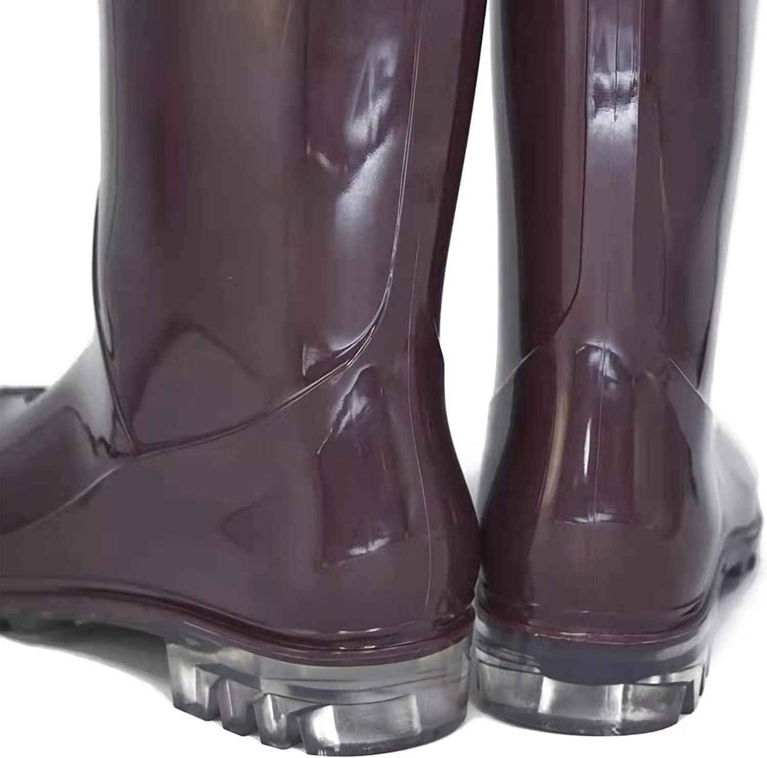 DaeRainy Women's Knee High Waterproof Rain Boots - Slip On Garden Boots for Walking, Hiking & Outdoor Activities