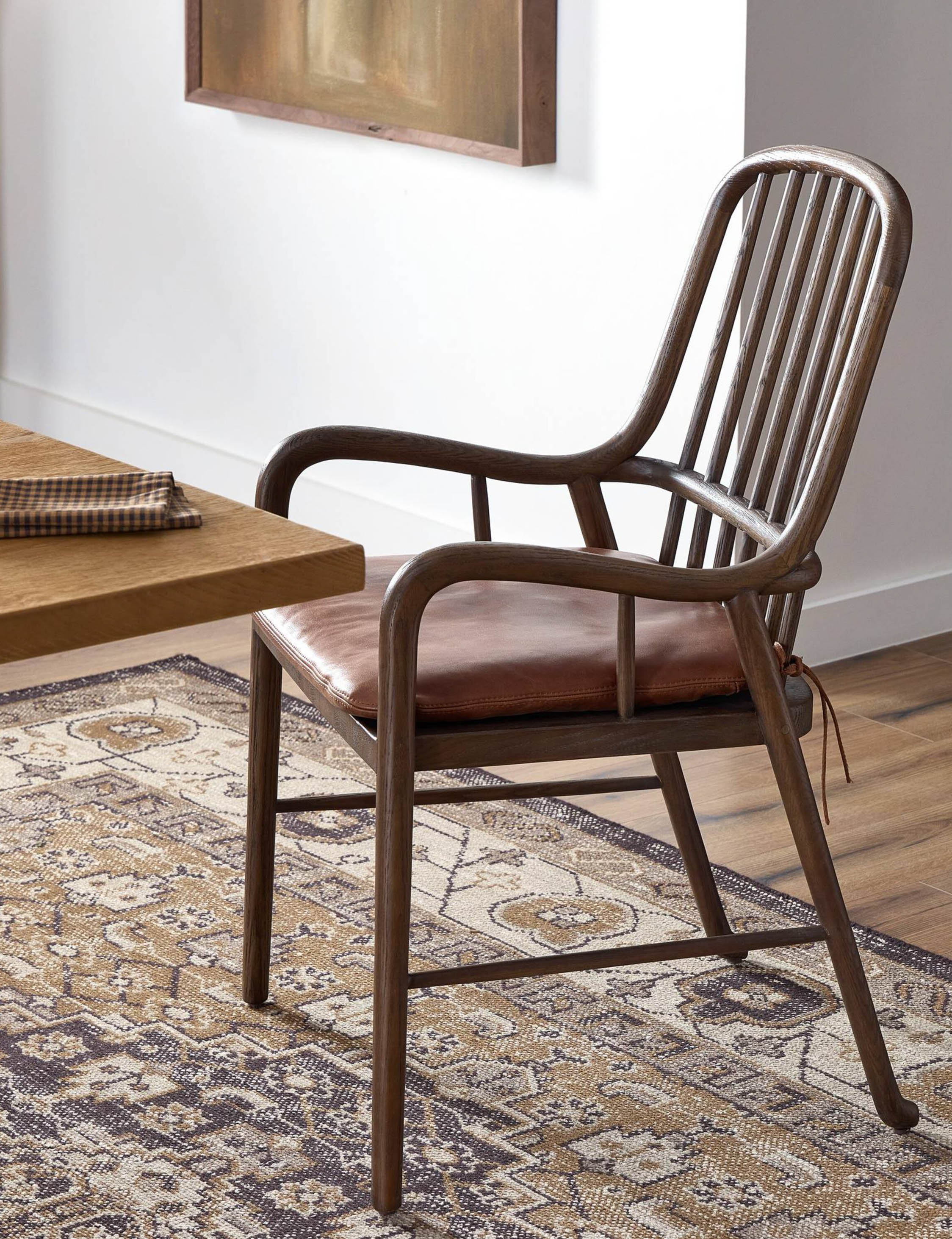 Brenna Dining Chair by Amber Lewis x Four Hands - Modern Upholstered Dining Chair for Kitchen, Dining Room & Home Decor | Perfect for Entertaining & Everyday Use