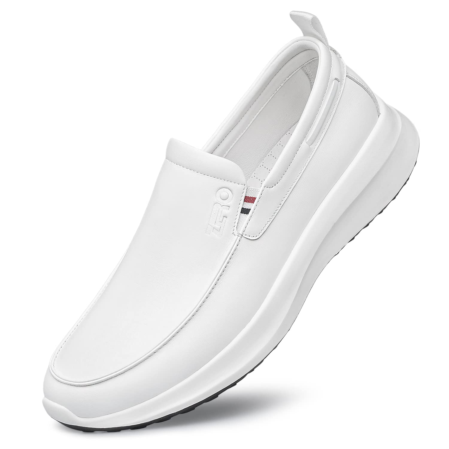 **Men's Platform Loafers Sneakers - Slip-On Comfort & Easy On/Off - Trendy Casual Shoes for Fall 2022 - Perfect for Office, Travel & Everyday Wear**