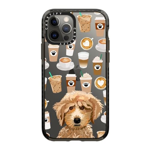 Poodle coffee clear phone case for unique dog breed lovers
