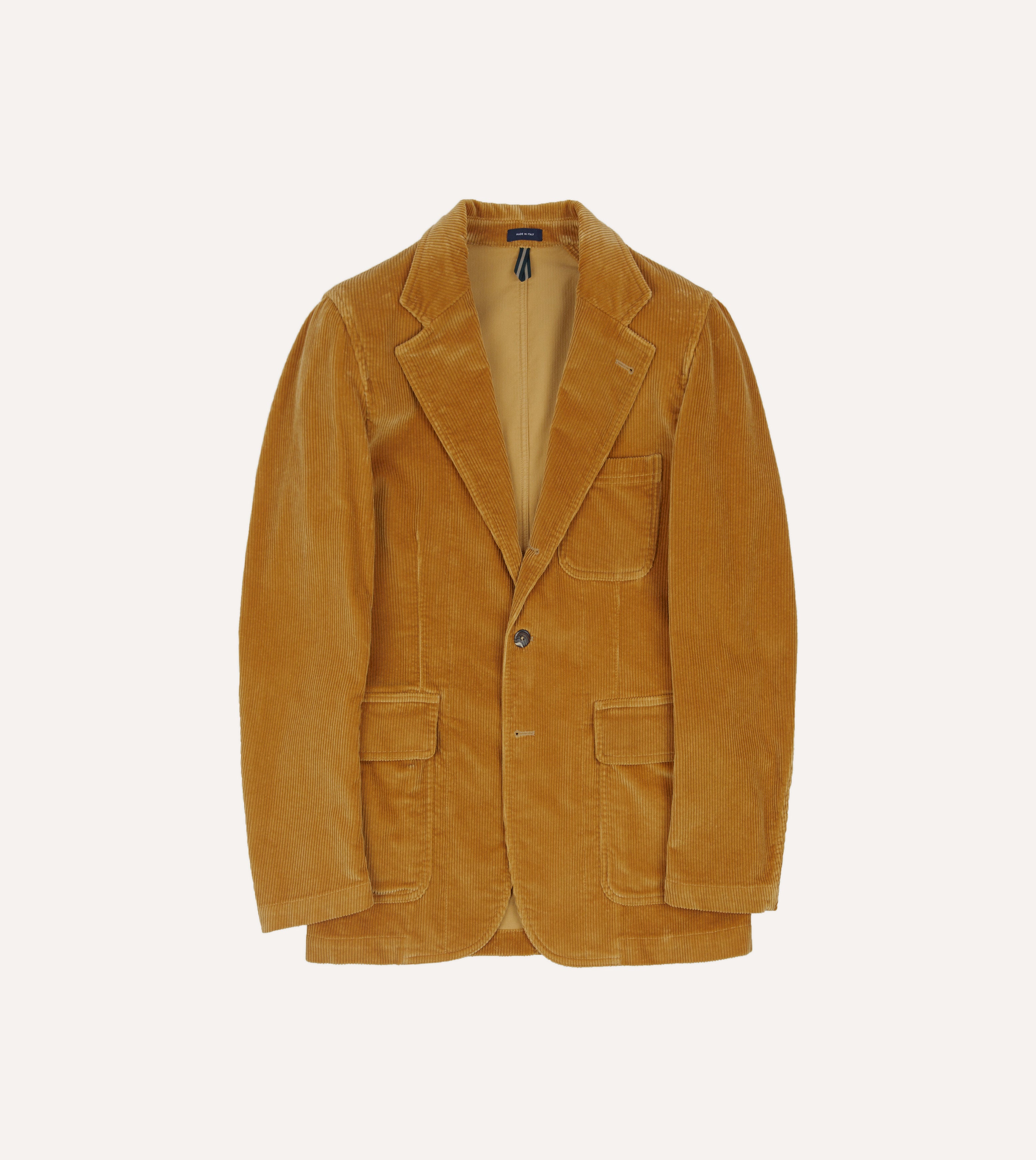 Men's Corn Cotton Corduroy Blazer Jacket - Classic Casual Gaming Style for Work, Parties & Everyday Wear
