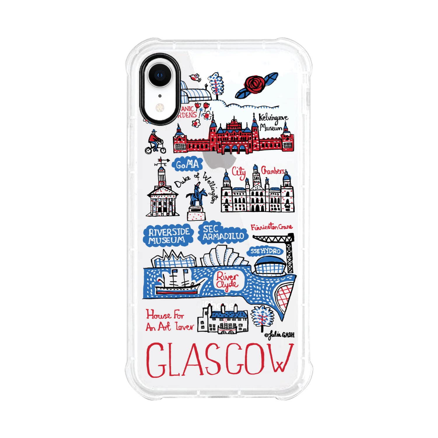 OTM Essentials Glasgow Cityscape Travel Phone Case - Durable Protective Cover for iPhone & Samsung - Perfect for Travel, Sightseeing & Daily Use