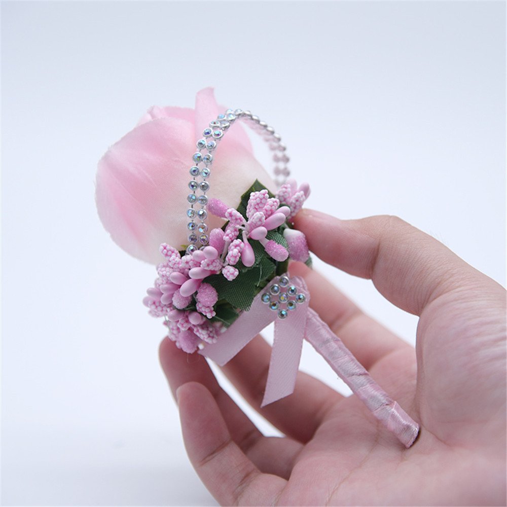 Elegant Rose Boutonniere for Groom & Groomsmen - Wedding, Prom, Party Corsage Flower Brooch - Perfect for Formal Events & Special Occasions