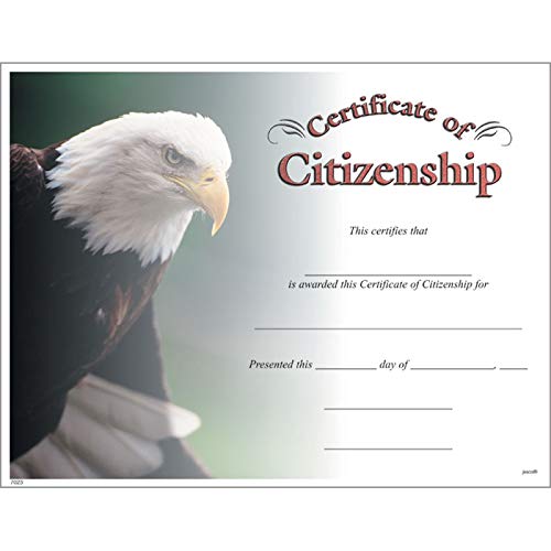 Jones School Supply - Set of 500 Citizenship Certificates with Photo Area - Perfect for Classroom Awards, Student Recognition & Graduation Ceremonies
