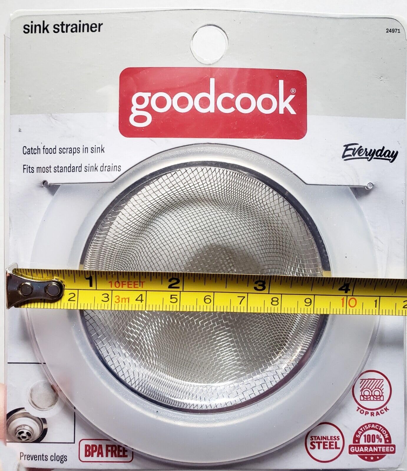 Bradshaw International 24971 Stainless Steel Mesh Sink Strainer - Durable Kitchen Drain Filter for Easy Food Scraps Removal | Perfect for Home & Restaurant Use