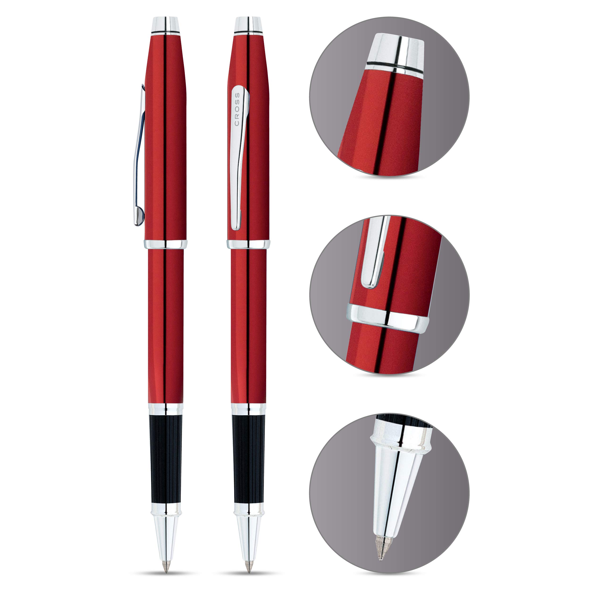 Cross Century II Limited Edition Rollerball Pen - Premium Red Lacquer Finish - Luxury Gift Box Included - Perfect for Business Gifts, Collectors & Special Occasions