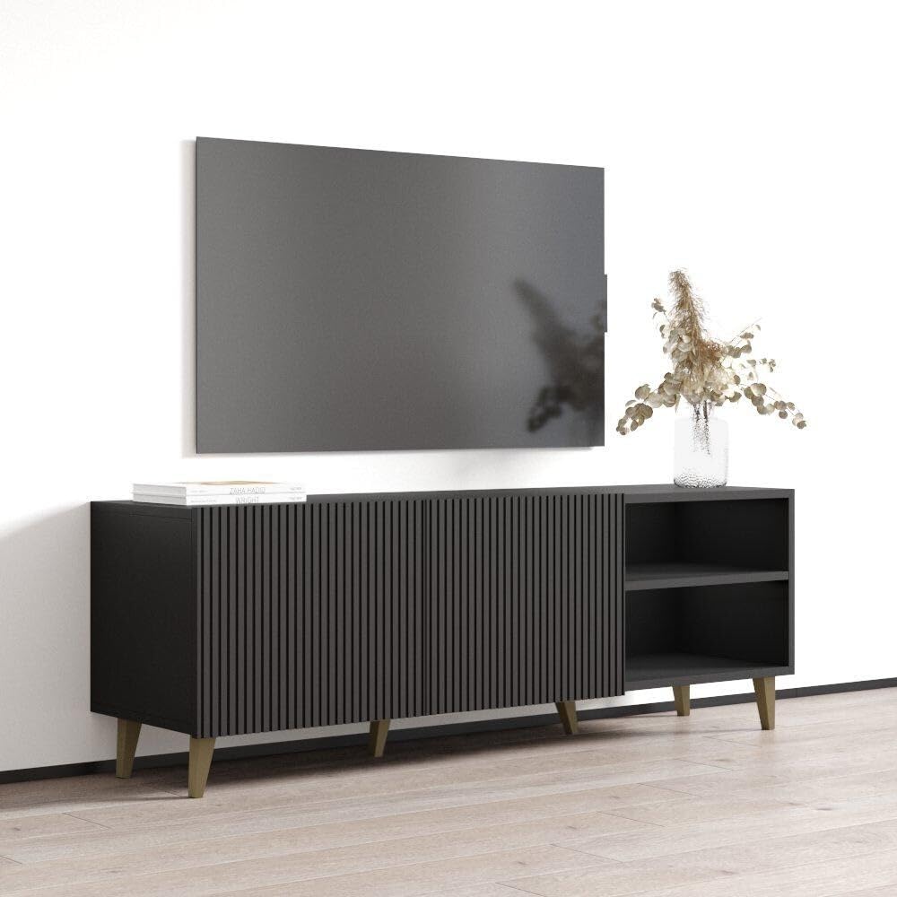 Modern Freestanding TV Stand with Storage Cabinets - 65