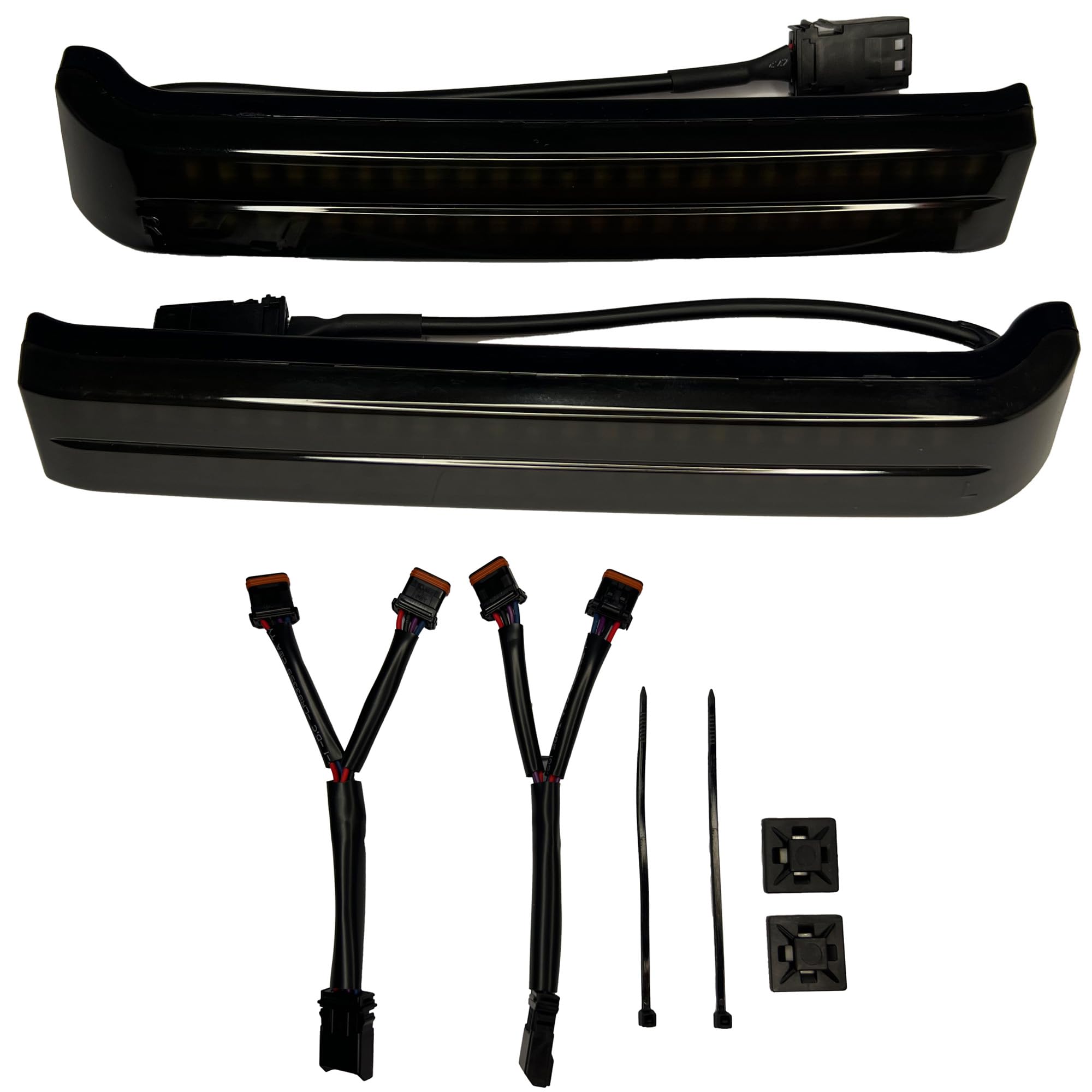 2023 CVO & 2024 Harley Davidson Touring Saddlebag Lights - Smoked Dual-Row Sequential Turn Signal with Run/Brake Function | Motorcycle Safety & Customization Accessories for Night Riding & Highway Visibility