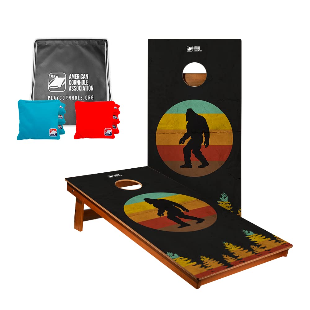 Premium 2x4 CP2 Professional Cornhole Boards Set with All-Weather Gray & Black Bags - Regulation Size Outdoor Bean Bag Toss Game for Adults & Kids - Perfect for Backyard, Tailgate Parties, Camping & Beach Games