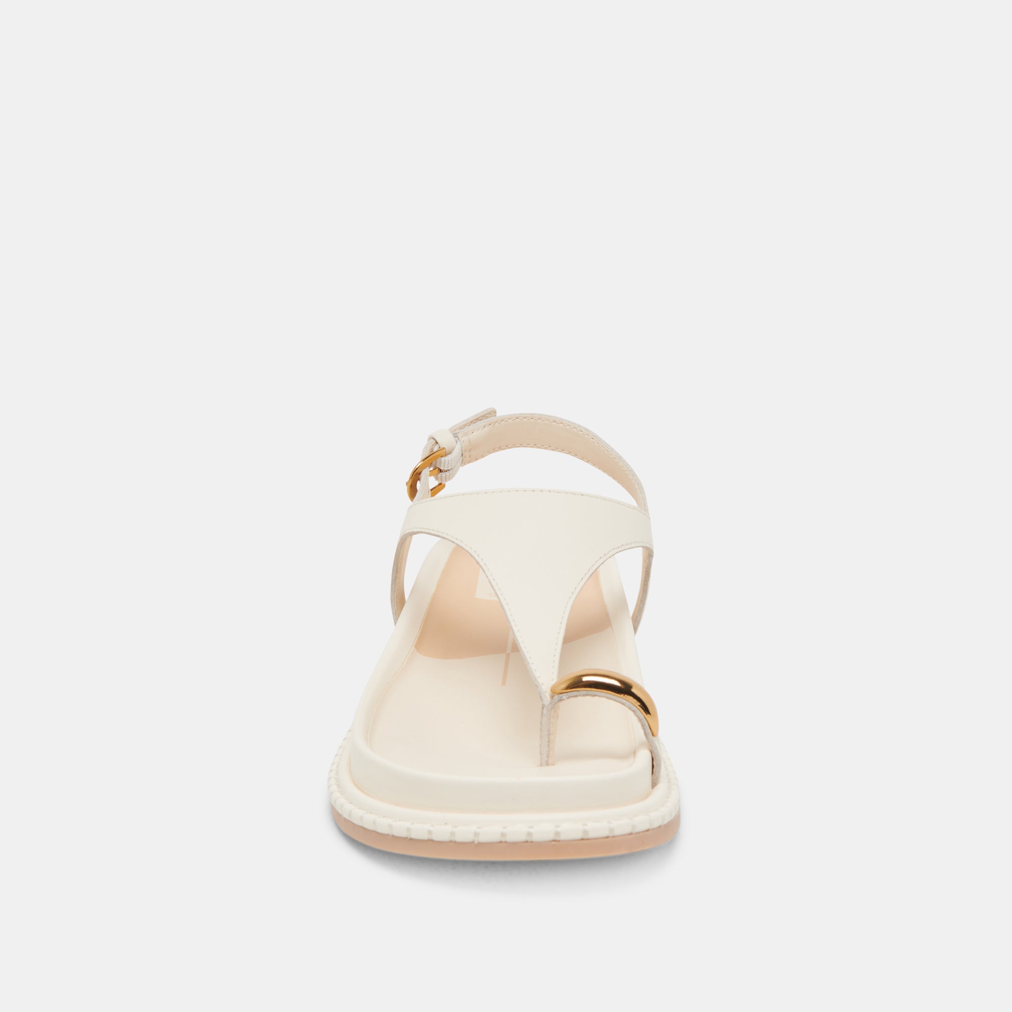 Stefan Off White Leather Sandals for Women - Comfortable & Stylish Summer Casual Shoes - Perfect for Beach, Vacation, and Everyday Wear