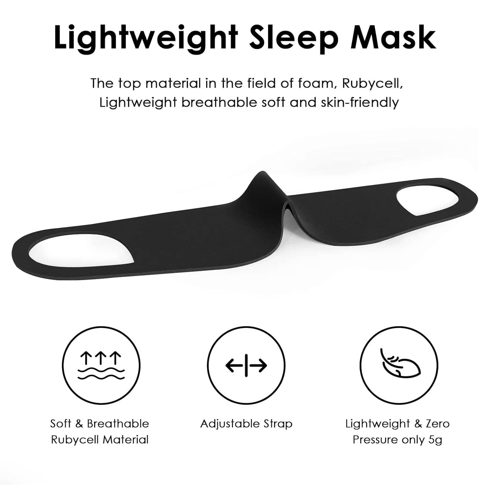Clear Mini Suitcase Travel Kit with 100% Blackout Sleep Mask & Noise Cancelling Earplugs - Portable Sleeping Set for Men & Women - Perfect for Travel, Napping, Meditation & Office Use