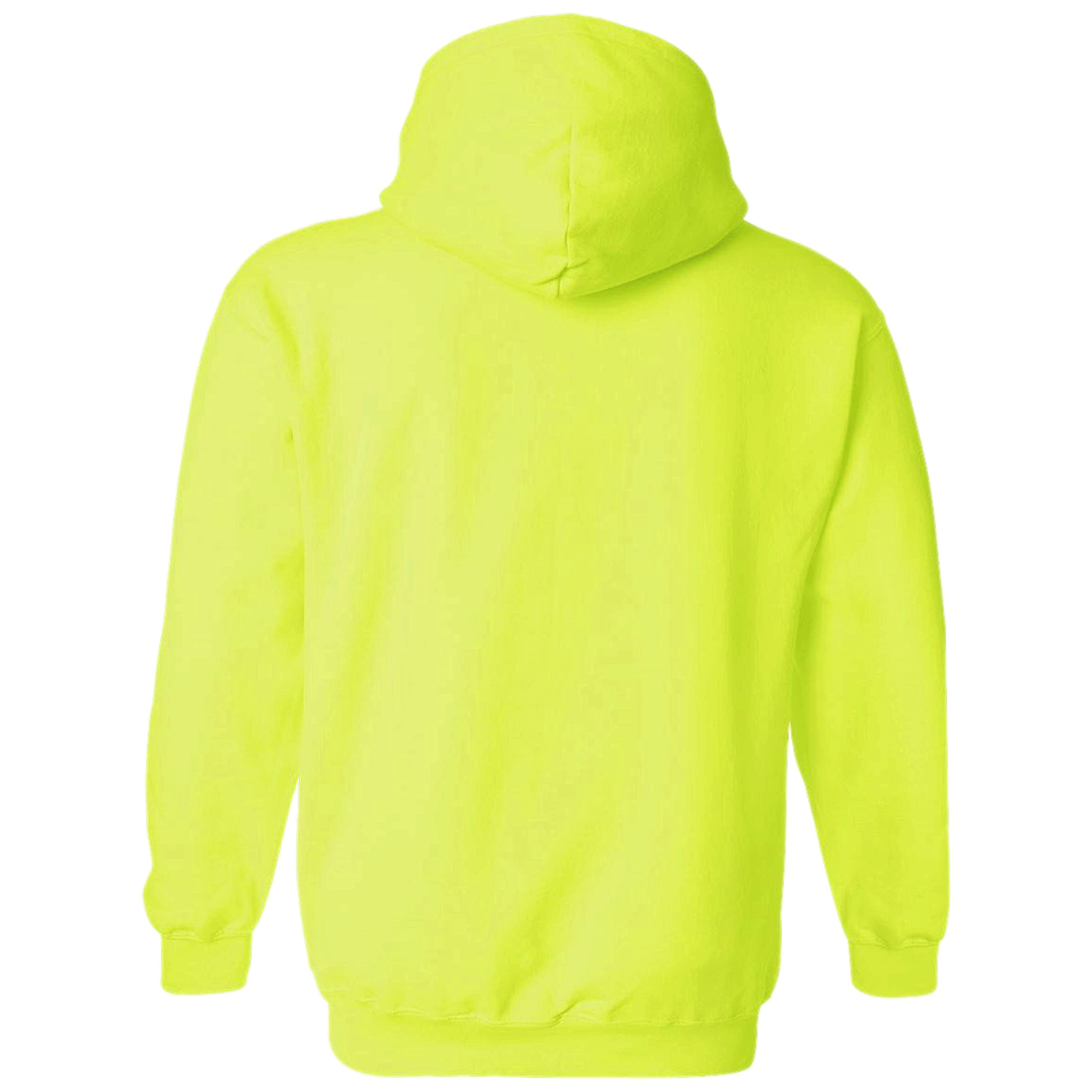 Gildan Men's Heavy Blend Hooded Sweatshirt - Safety Green | Comfortable Cotton Pullover Hoodie for Casual Wear, Work & Outdoor Activities