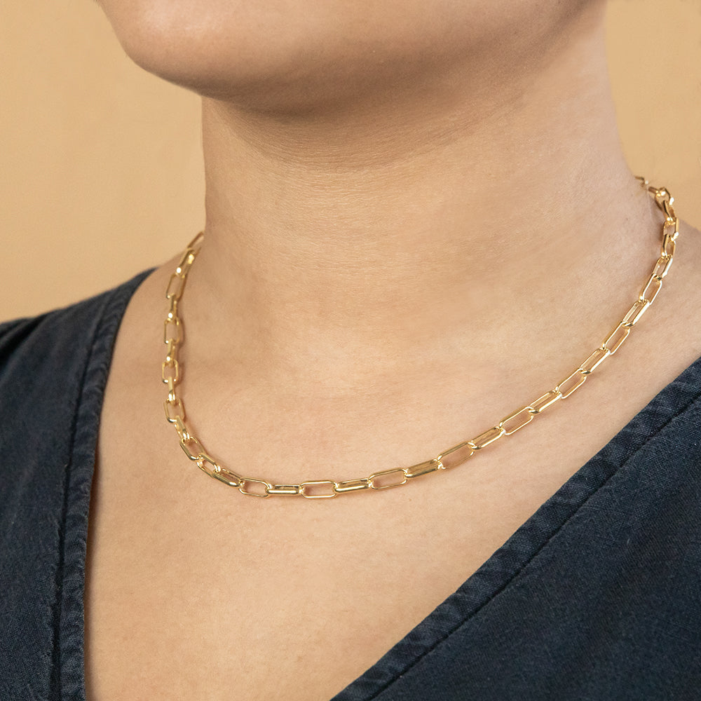 9 Carat Silver Filled Long Belcher Chain Necklace 45cm - Elegant Jewelry for Women, Perfect for Daily Wear, Parties & Special Occasions