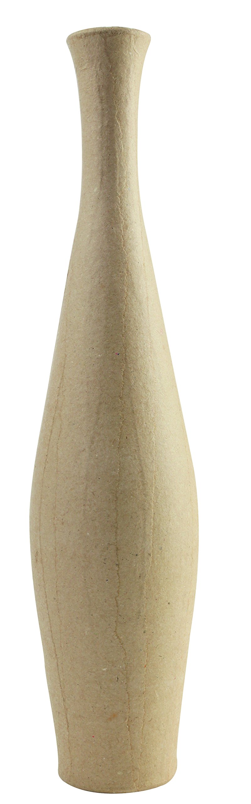 Handmade Mache Freesia Vase - 6x6x29.5cm Brown Decorative Flower Vase for Home, Office & Wedding Decor