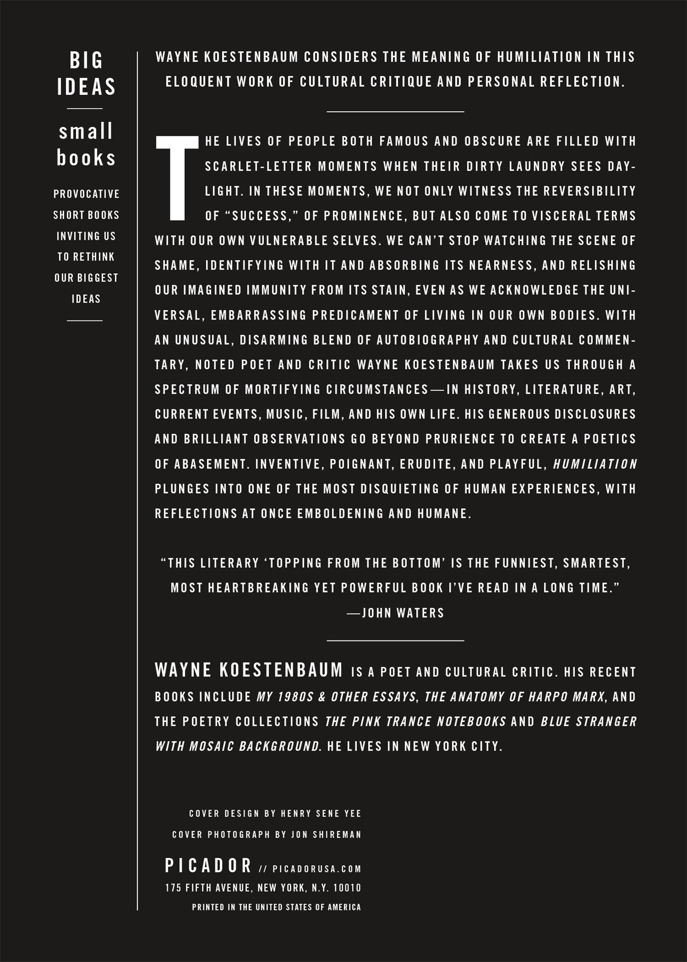 Humiliation (BIG IDEAS//small books) - Exploring Psychological and Social Dynamics - Perfect for Book Clubs, Psychology Studies, and Personal Growth