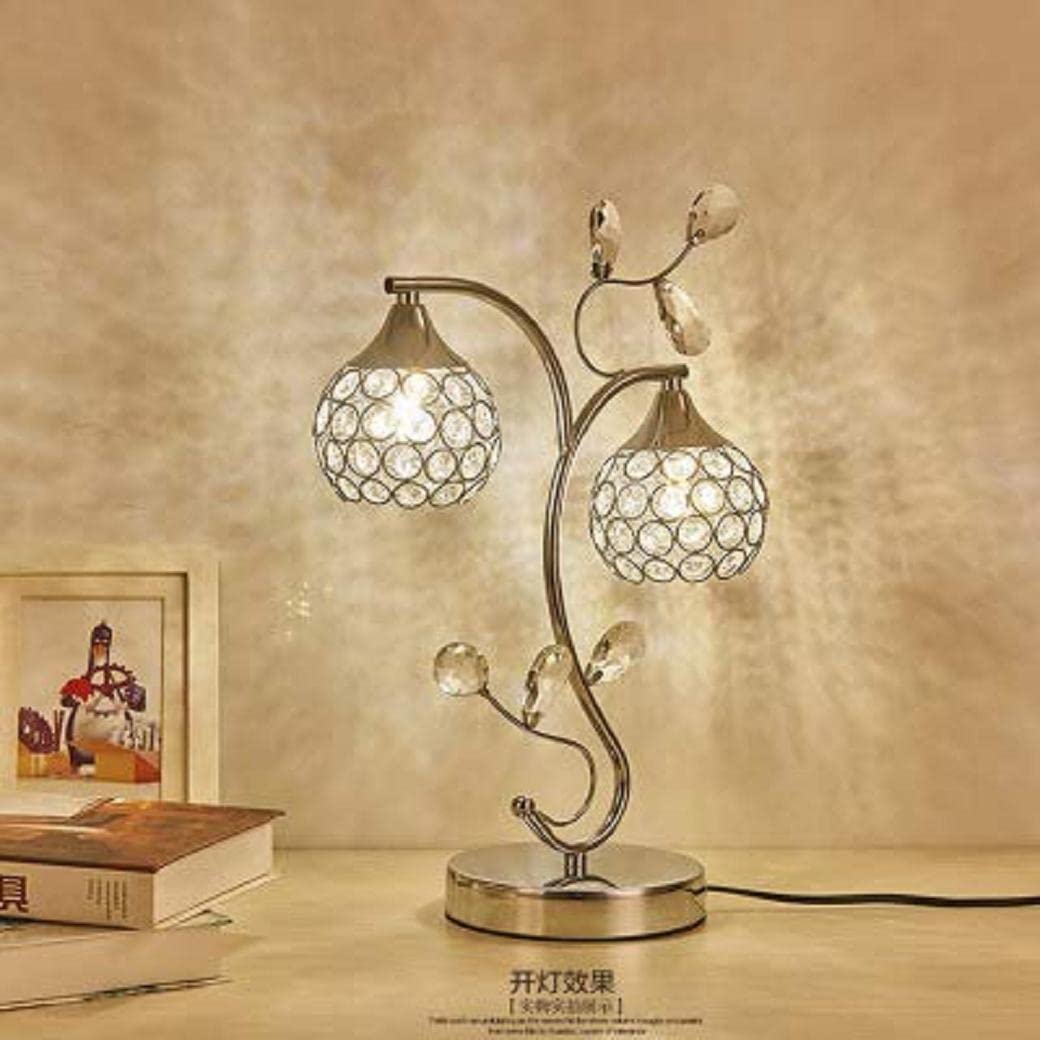 Modern Creative Crystal Table Lamp - Elegant Bedside & Living Room Lighting for Study, Bedroom, Wedding Decor | Warm & Stylish Home Decoration