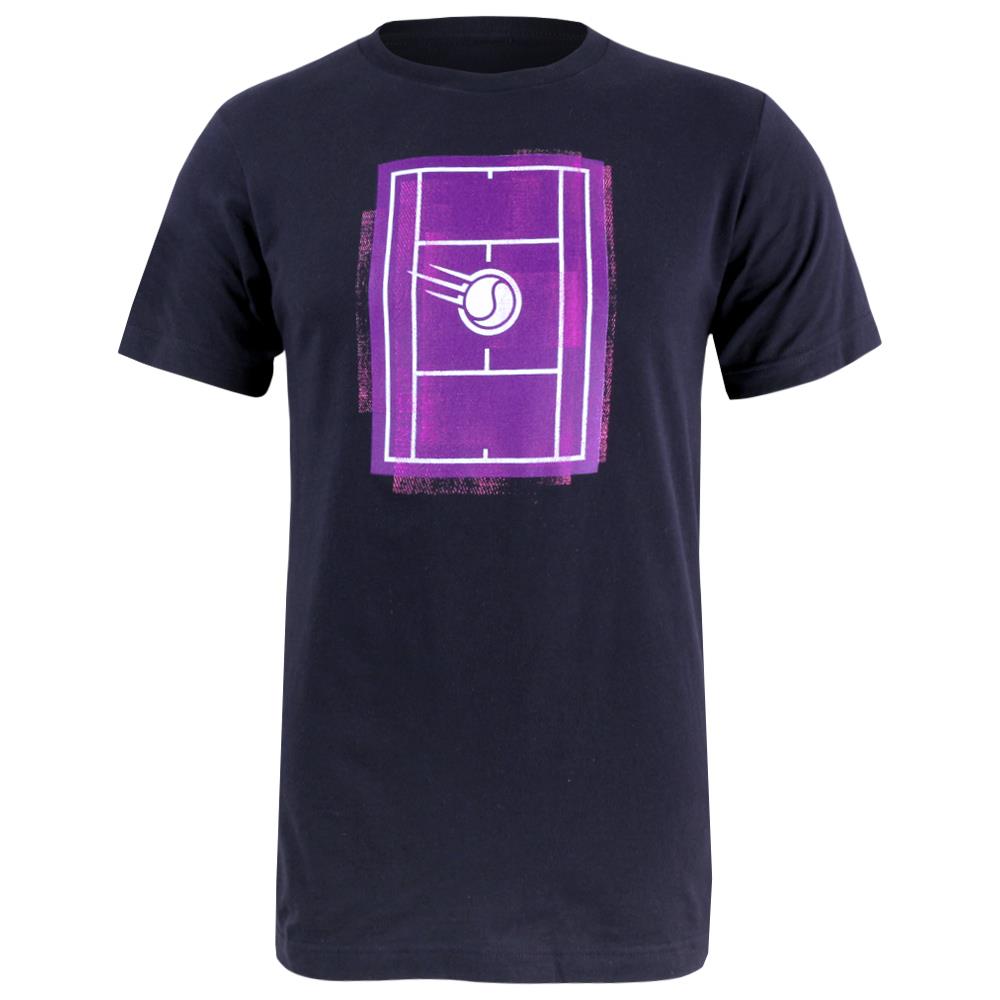 Unisex Grunge Court Tee - Vintage Tennis Style T-Shirt for Men & Women | Perfect for Casual Wear, Street Fashion & Tennis Enthusiasts | Navy Blue