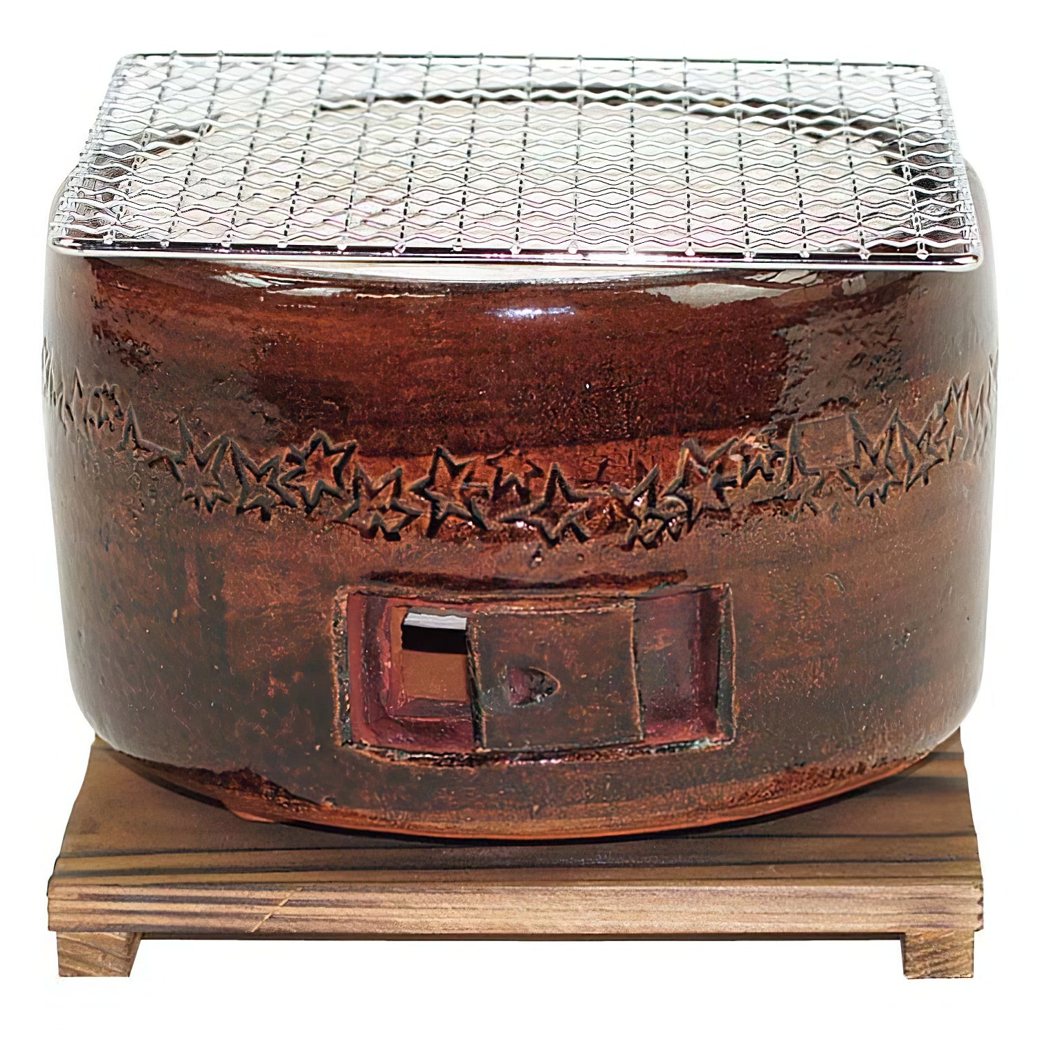 Premium Kinka Ceramic Charcoal Konro Grill - Portable Japanese BBQ Grill for Outdoor Cooking, Camping & Backyard Gatherings