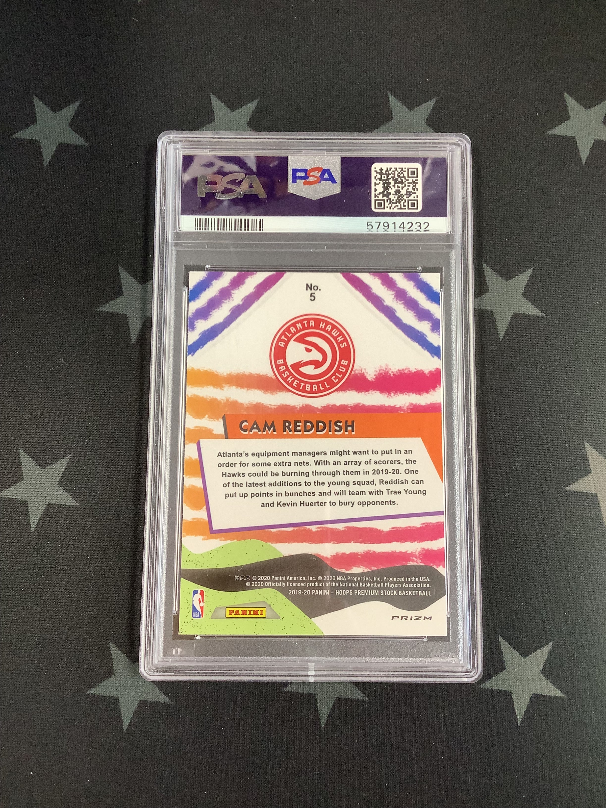 2019 Panini Hoops Premium Stock Basketball Card - We Got Next Blue Cam Reddish #5 PSA GEM MT 10 (57914232) | Rare Collectible for NBA Fans, Sports Memorabilia Enthusiasts & Investment Collectors