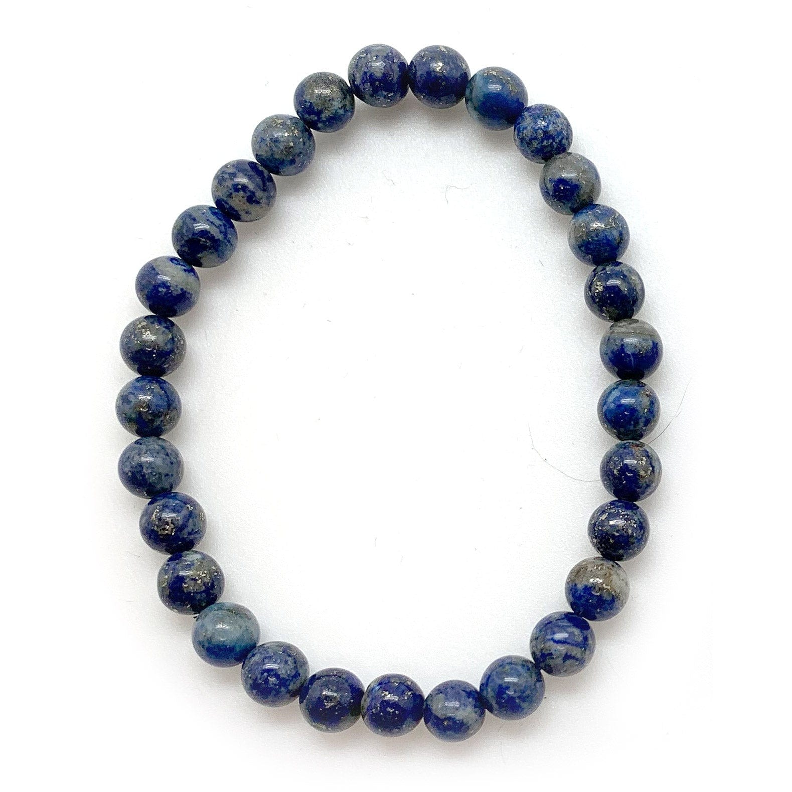 6mm Lapis Lazuli Stretch Bracelet for Women - Natural Stone Beaded Handmade Jewelry for Meditation, Yoga & Spiritual Healing