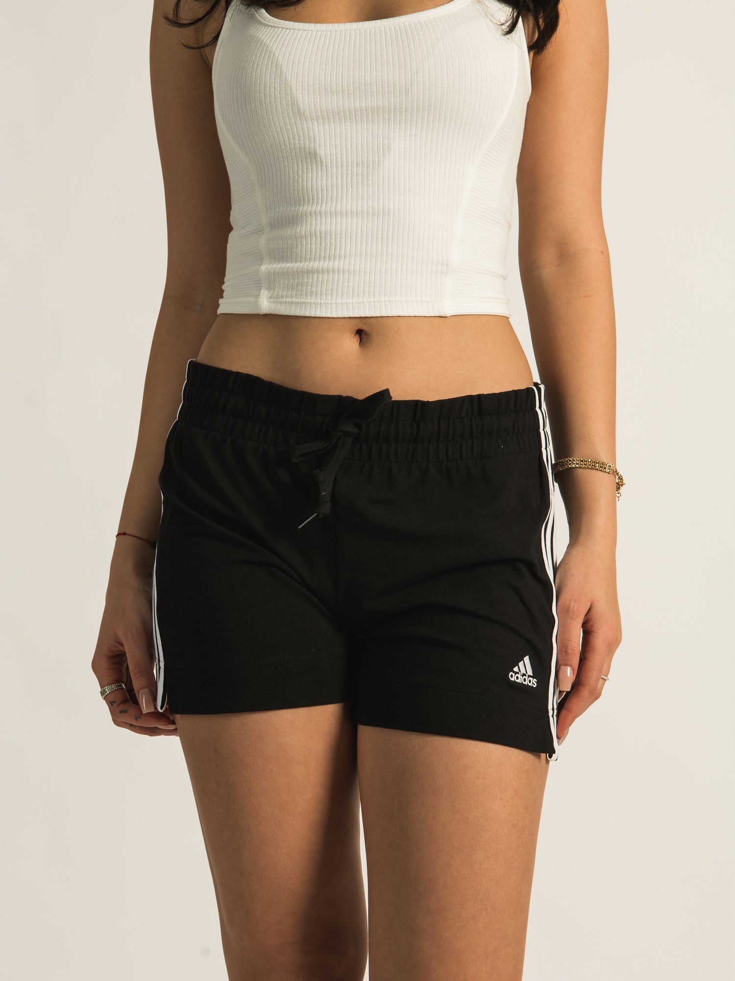 Adidas 3 Stripes Single Jersey Shorts - Men's Athletic Running Workout Shorts for Gym, Sports & Casual Wear | Quick-Dry Comfortable Fabric | Clearance Sale
