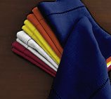 Premium Hemstitch Linen Dinner Napkins - Set of 12 Navy Blue - Elegant Table Setting for Formal Dining, Weddings & Special Occasions