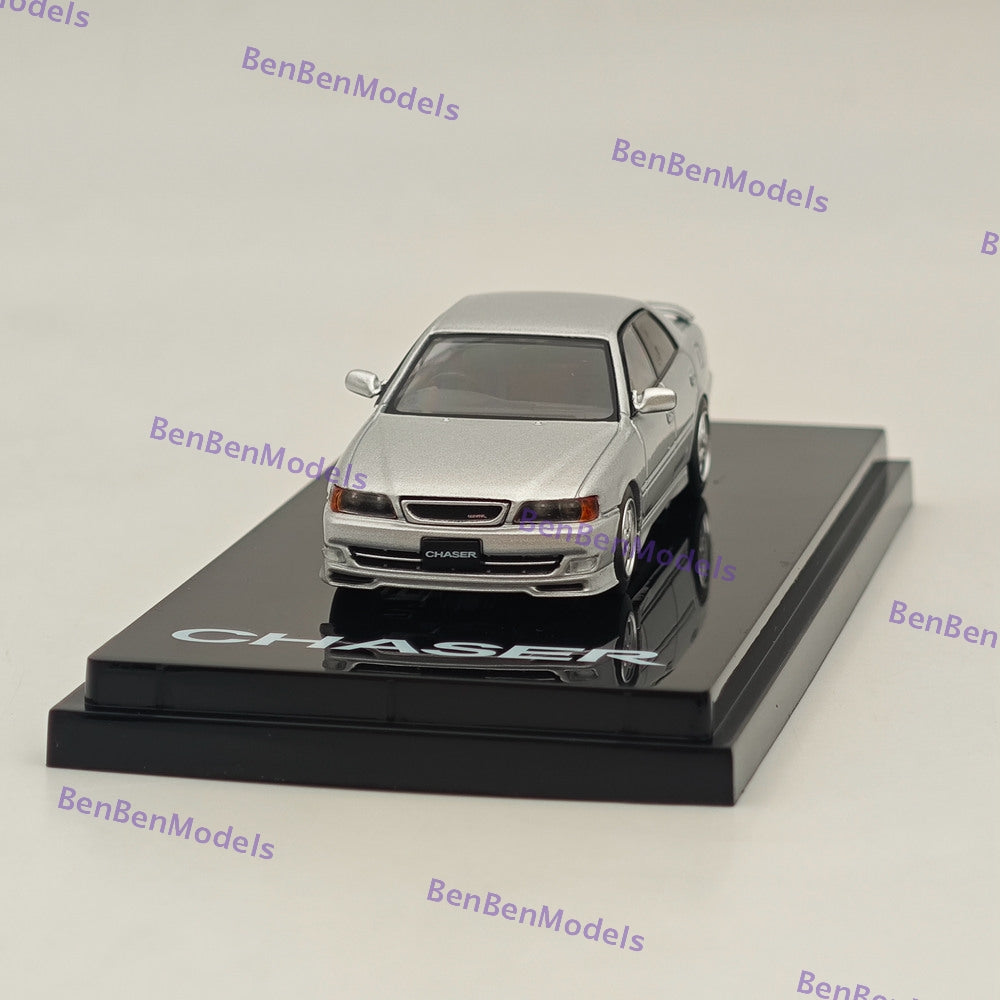 1/64 Scale Toyota Chaser Tourer V (JZX100) 1998 Model Diecast Car with Mesh Front Grill - Collectible Japanese Hobby Car for Display & Racing Scenes