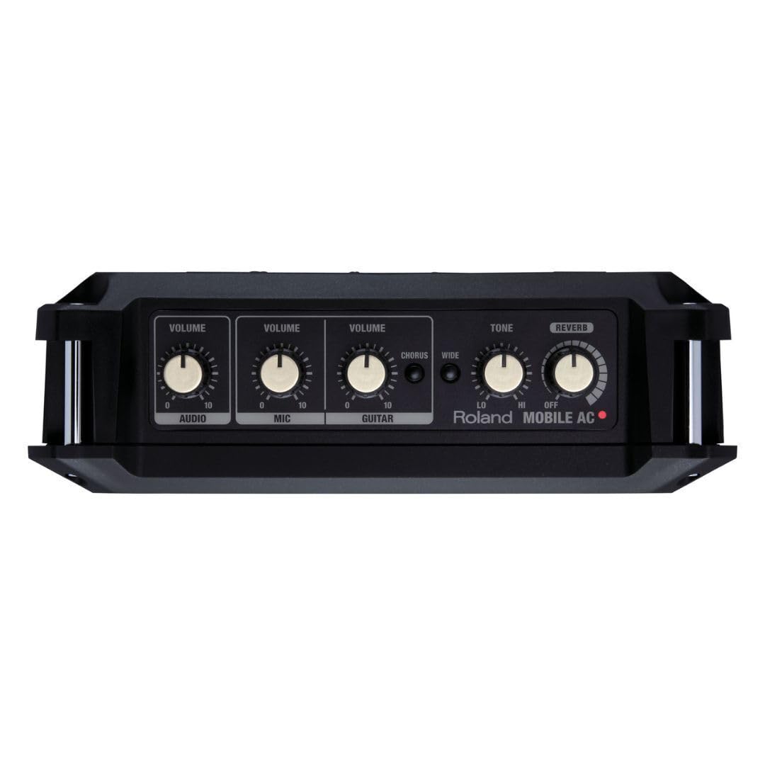 Roland MOBILE-AC Portable Battery-Powered Acoustic Guitar Amplifier - Compact & Lightweight for Outdoor Performances, Busking, and Home Practice