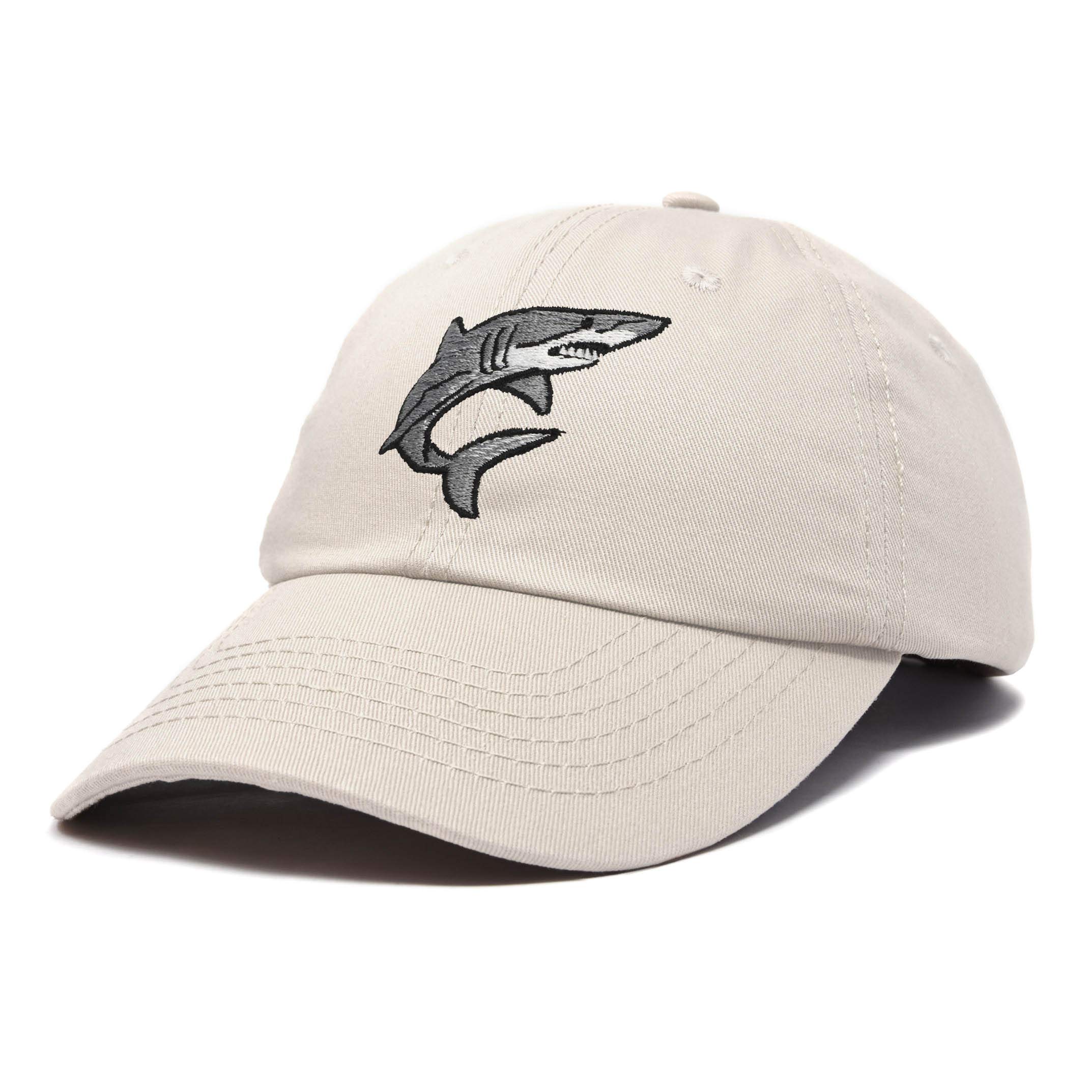 DALIX Embroidered Great White Shark Baseball Cap - Stylish Adjustable Hat for Men & Women - Perfect for Beach, Fishing, and Outdoor Adventures