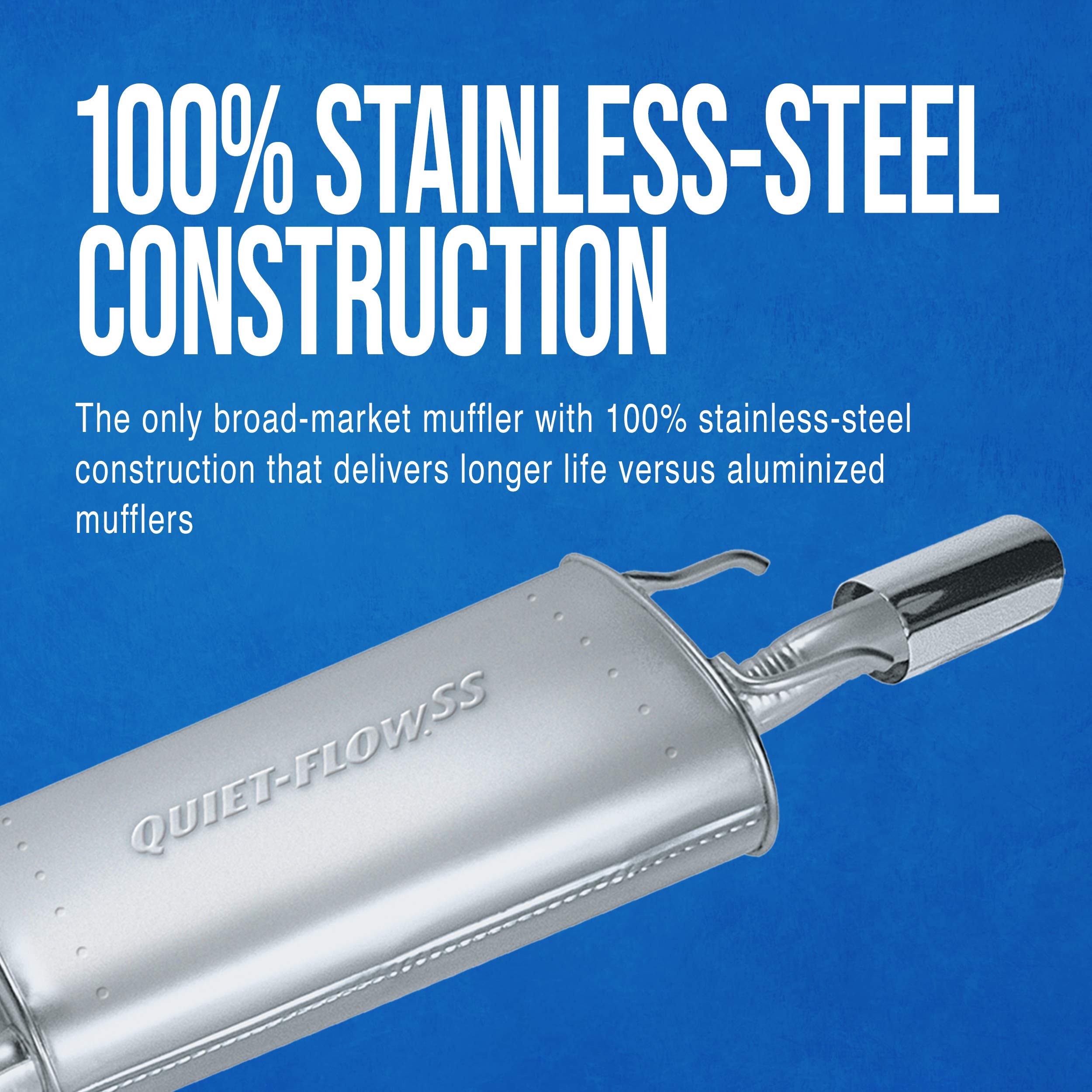 Walker Quiet-Flow SS 22237 Direct Fit Exhaust Muffler – 2.625