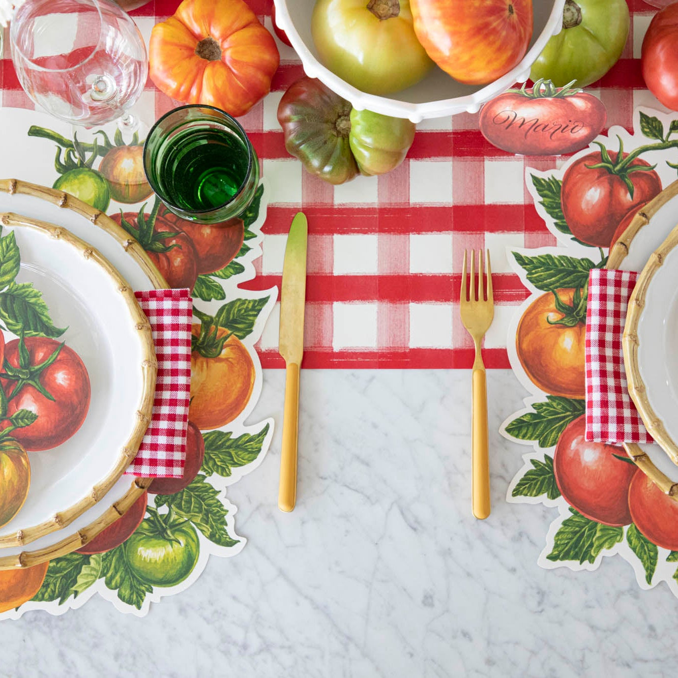 Eco-Friendly Die-Cut Tomato Shaped Placemat for Kitchen & Dining - Non-Slip Table Mat for Home Decor & Party Use