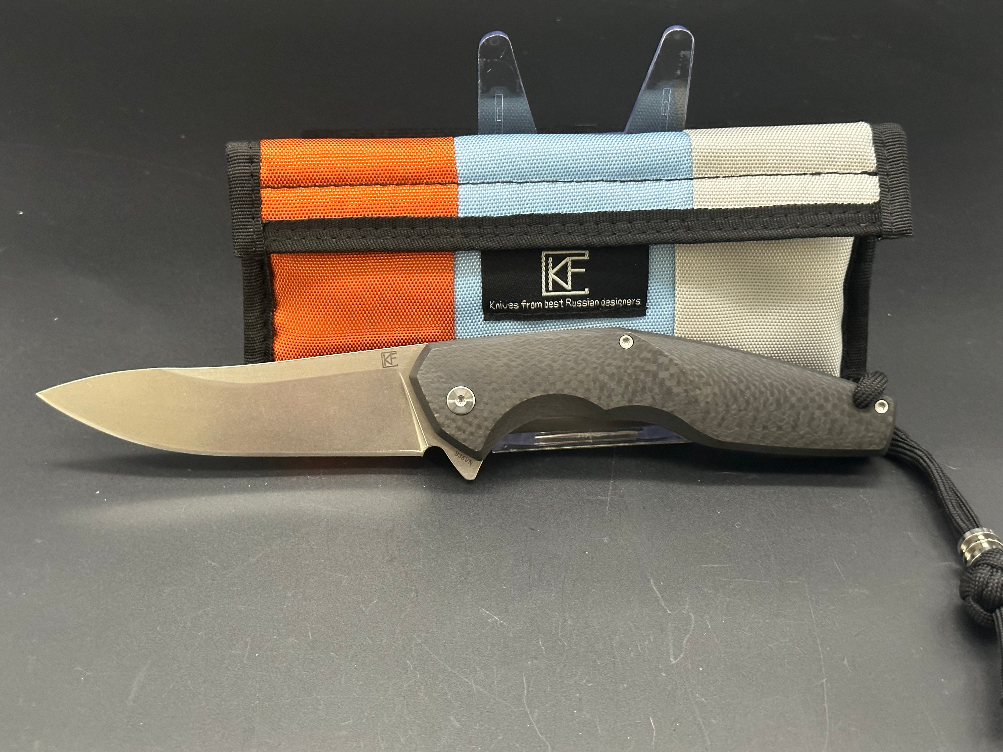 Custom Knife Factory ELF Flipper Pocket Knife - Anton Malyshev Designed EDC Folding Knife for Outdoor, Camping & Everyday Carry (EDC)