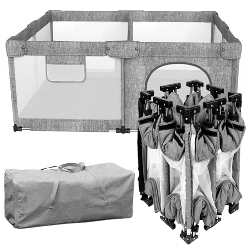 Foldable Playpen Grey