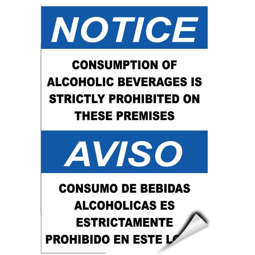 Alcohol Consumption Prohibited Sign - 8