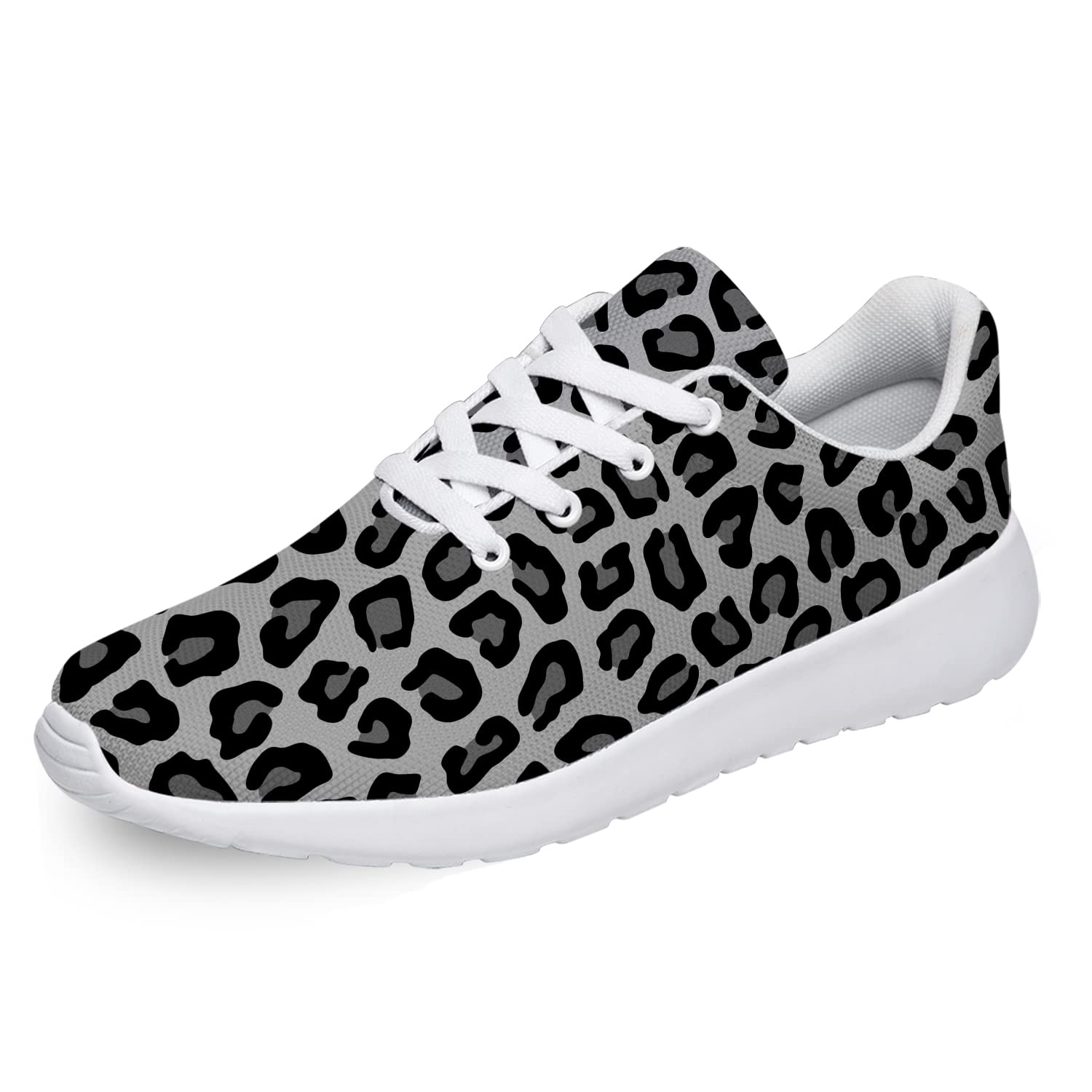 Ciadoon Leopard Print Running Shoes for Women & Men - Breathable Athletic Tennis Sneakers with Cushioned Support - Perfect for Jogging, Gym Workouts & Casual Walking - Ideal Gift for Active Lifestyles