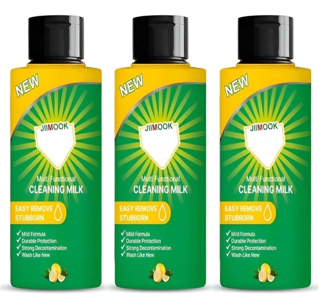 Powerful Multifunctional Cleaning Milk - Versatile Cleansing Lotion for Kitchen & Bathroom | High-Performance Multipurpose Cleaning Cream & Liquid | Pack of 3 | Ideal for Stove, Sink, Tile, and Countertop Deep Cleaning