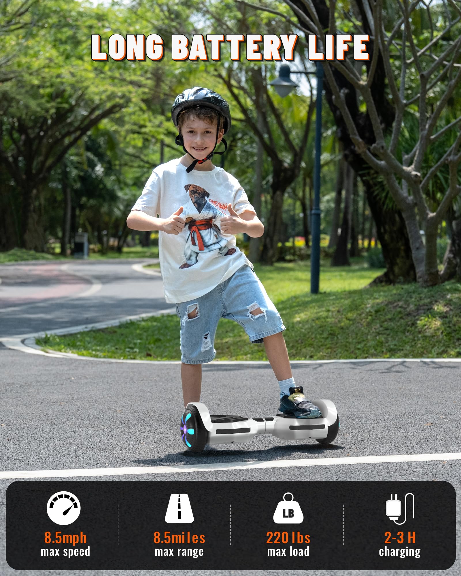 SIMATE Electric Scooter with Bluetooth Speakers, LED Light-Up Wheels, APP Control, Dual 250W Motors, 8.5 mph Max Speed & 8.5 Miles Range - Perfect Gift for Kids, Adults, Girls, Boys - Ideal for Commuting, Campus, and Outdoor Fun