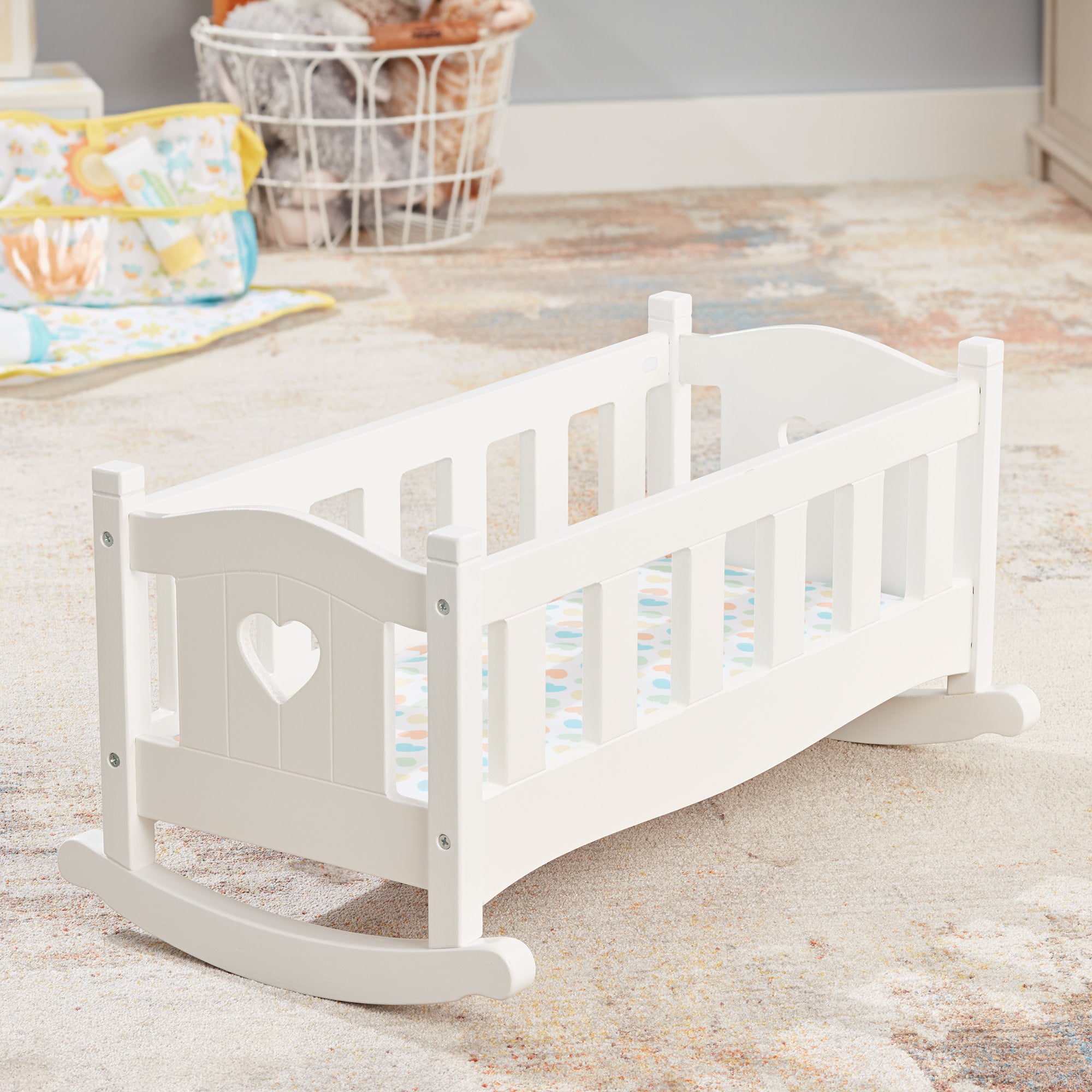 Premium Baby Play Cradle - Soft & Safe Infant Rocking Bassinet for Newborns to Toddlers | Perfect for Nursery, Bedroom & Travel | Mine to Love