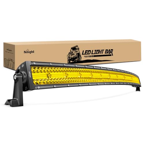 yellow beam 42 inch curved light bar