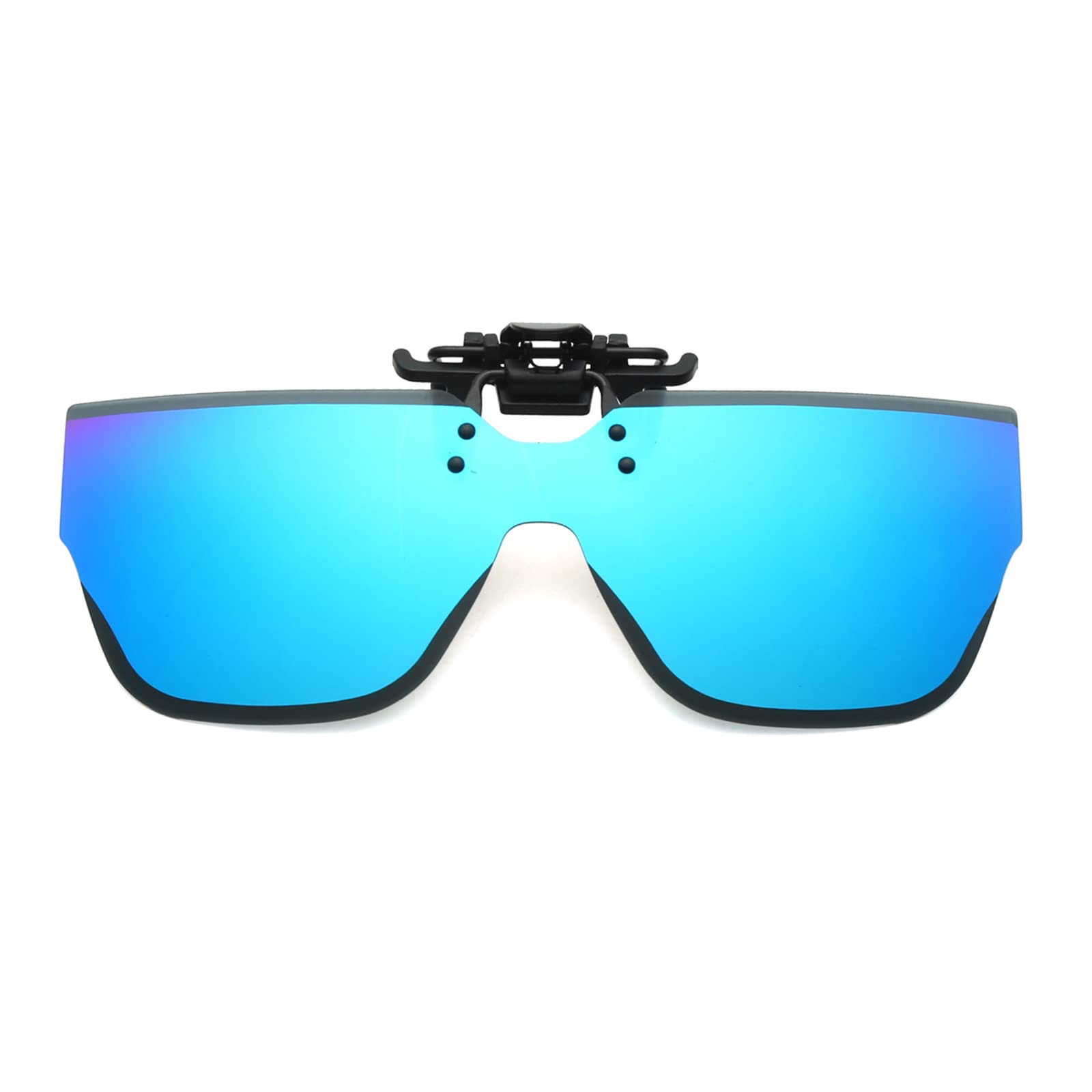 Polarized Clip-on Sunglasses for Men & Women - UV Protection Anti-Glare Flip Up Sunglasses Over Prescription Glasses - Perfect for Driving, Fishing, and Outdoor Activities