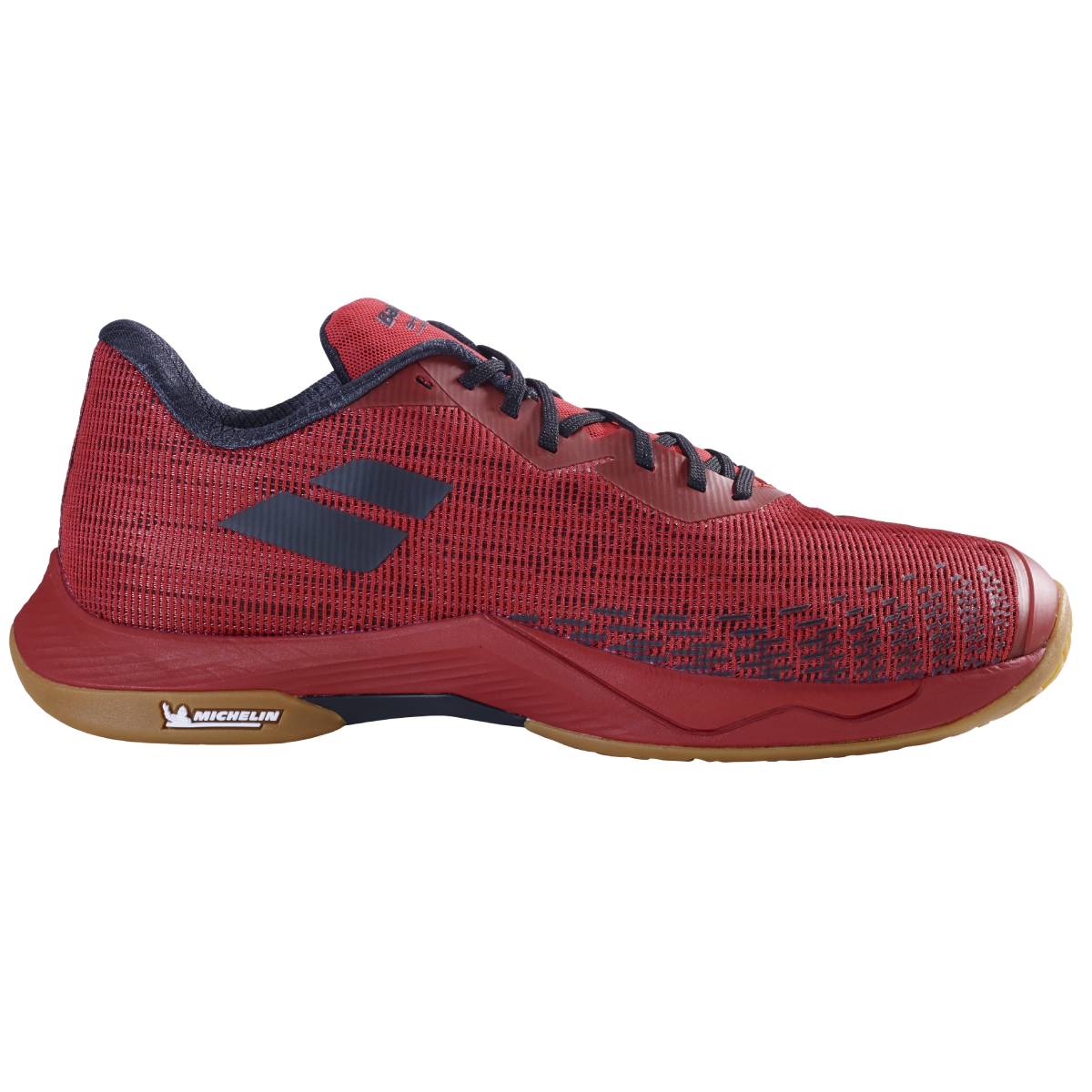 Babolat Shadow Spirit Men's Indoor Court Shoes for Badminton & Volleyball - Lightweight Tennis Shoes with Cushioning (Poppy Red/Black) - Perfect for Indoor Sports & Gym Training