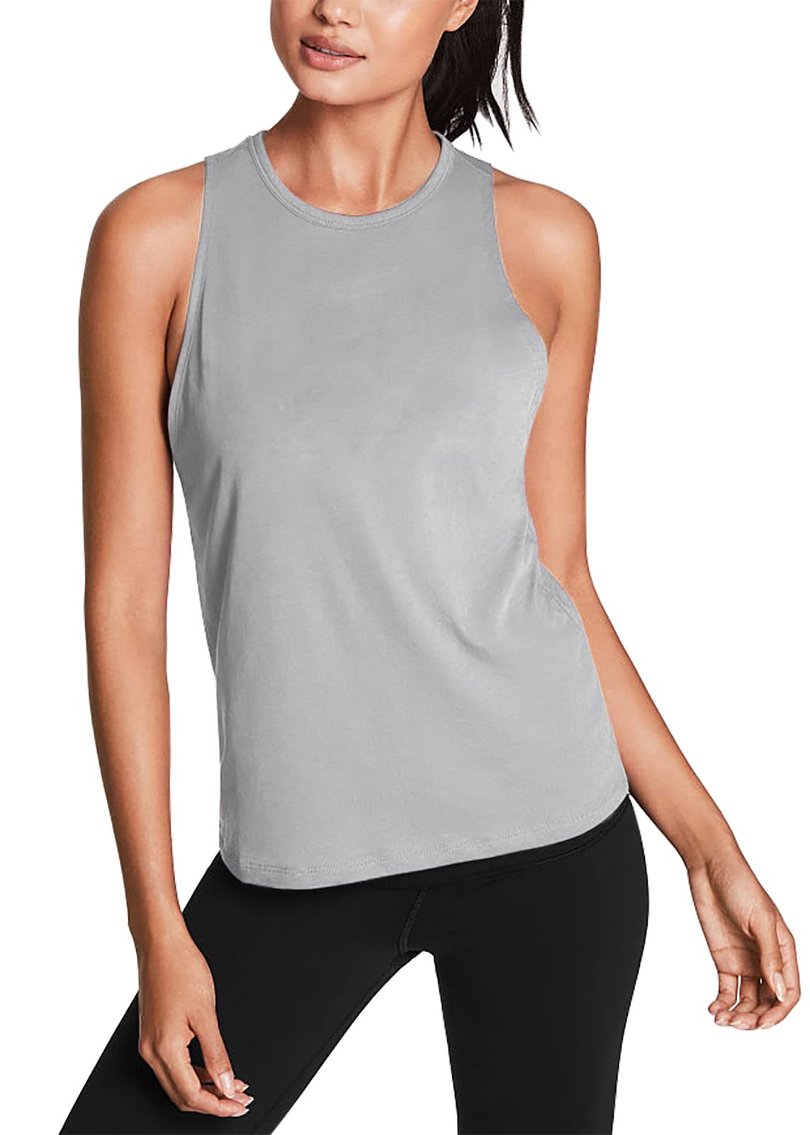 Mippo Women's Open Back Yoga Tank Top - Breathable Workout Shirt for Gym, Running & Yoga | Athletic Fitness Apparel for Active Lifestyles