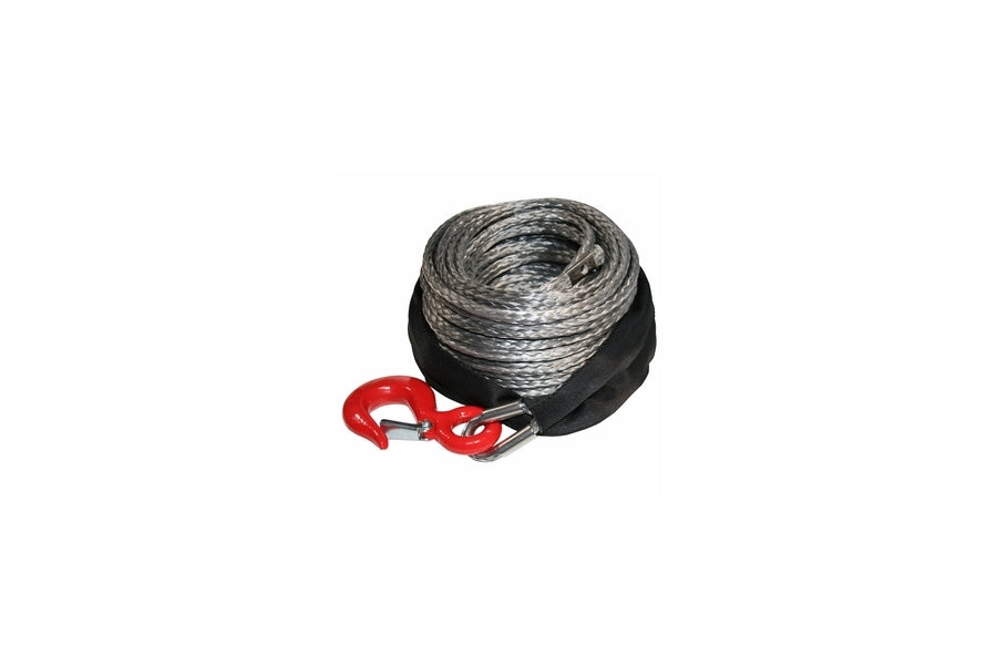 Bulldog Winch Synthetic Rope with Hook - 100ft Heavy Duty Recovery Rope for Off-Road Vehicles, ATV, UTV & Truck - Perfect for Towing, Hauling & Off-Road Adventures