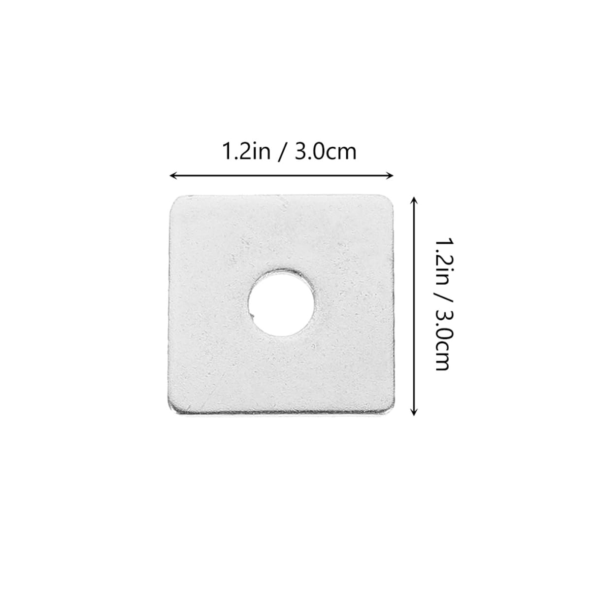 GLEAVI 40 Pcs Stainless Steel Square Washer Gasket - Heavy Duty Wall Repair Washers for Plaster & Drywall - Perfect for Home Renovation, Construction & DIY Projects