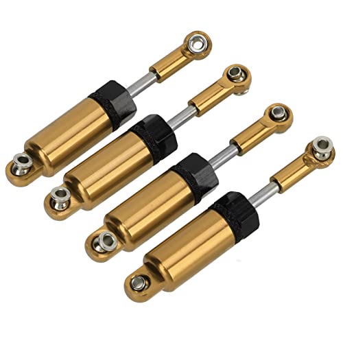 Alomejor 1/16 Scale RC Car Adjustable Shock Absorbers & Springs Set - 4pcs Upgrade Kit for Off-Road Crawler, Drift, and Racing Remote Control Vehicles - Perfect for Trail, Track, and Competition Use