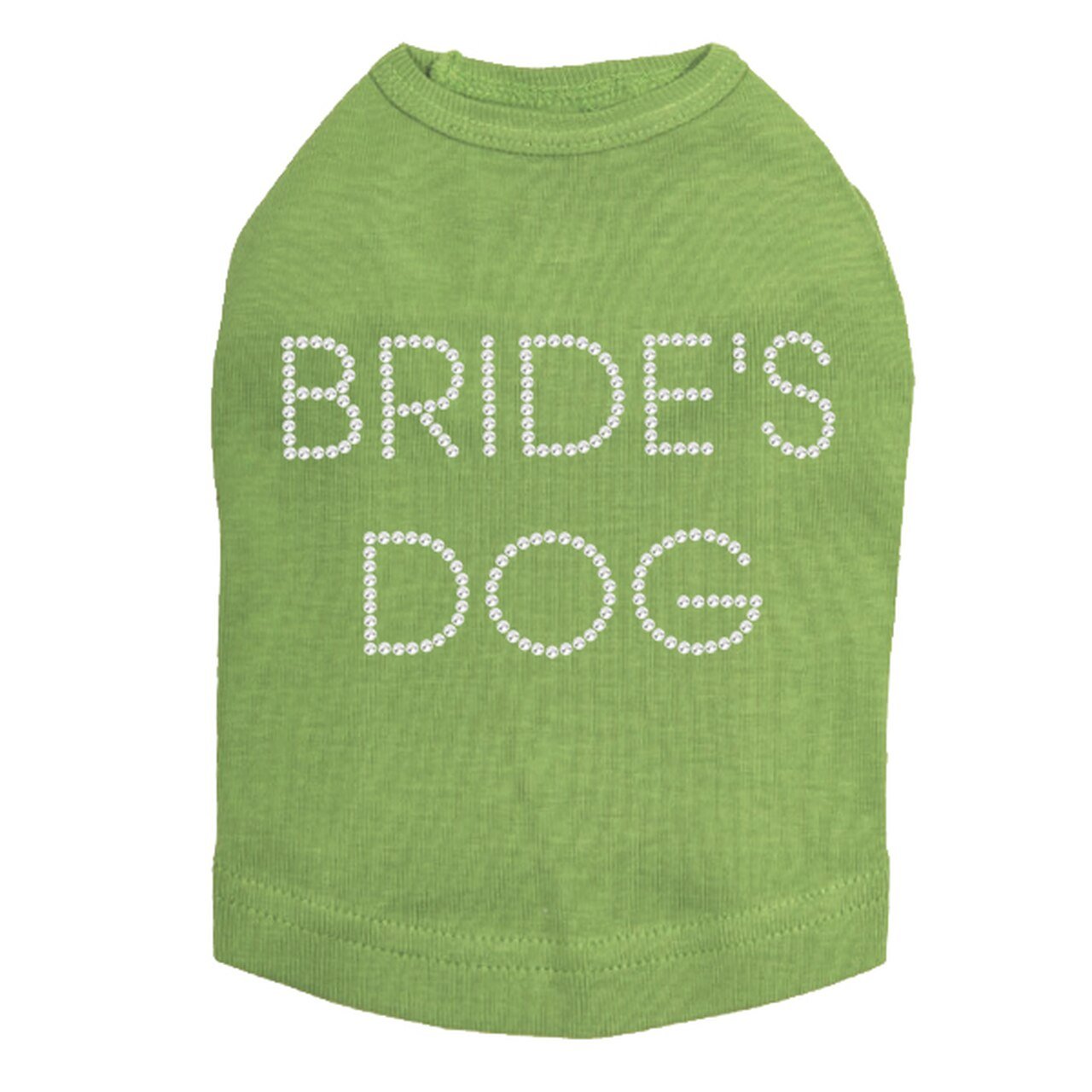 Sparkling Rhinestone Dog Tank Top for Bride - Elegant Pet Wedding Outfit in Multiple Colors - Perfect for Bridal Showers, Pet Weddings & Photo Shoots