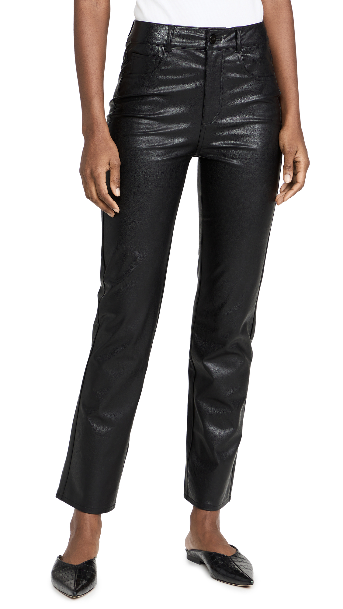 PAIGE Women's Stella Straight Leg Jeans - High Waist Denim Pants for Casual & Office Wear