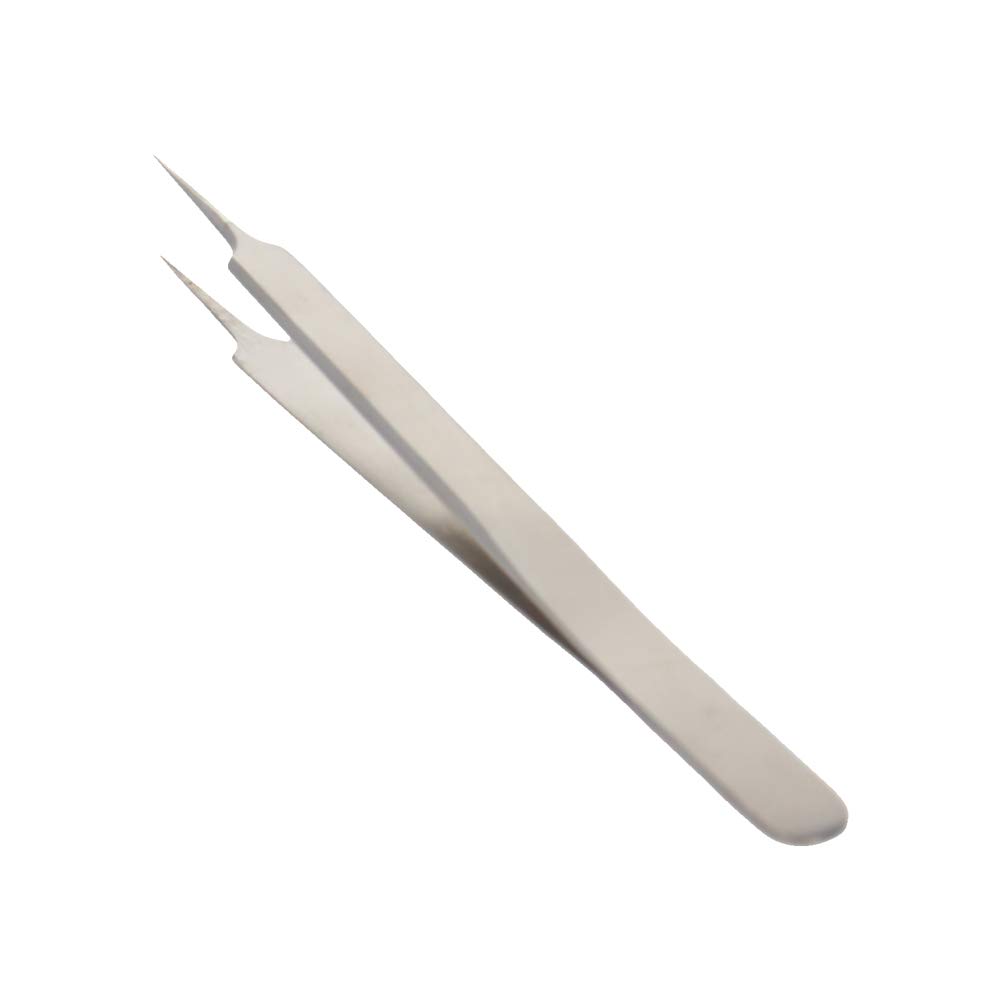 Precision Steel Tweezers Set - Anti-Static, Non-Magnetic Stainless Steel Pointer Tip Tweezers for Electronics, Jewelry Making, Lab Work & Detailed Crafts (2-Pack, Transparent Packaging) - Perfect for Watch Repair, PCB Assembly & DIY Projects